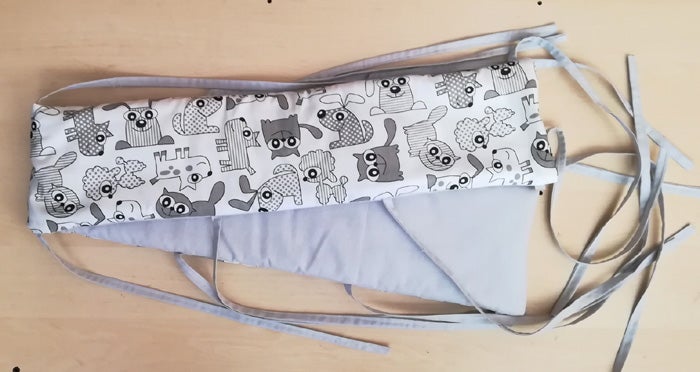 Ochraniacz na poręcz łóżeczka 140 cm wzór ZWIERZAKI