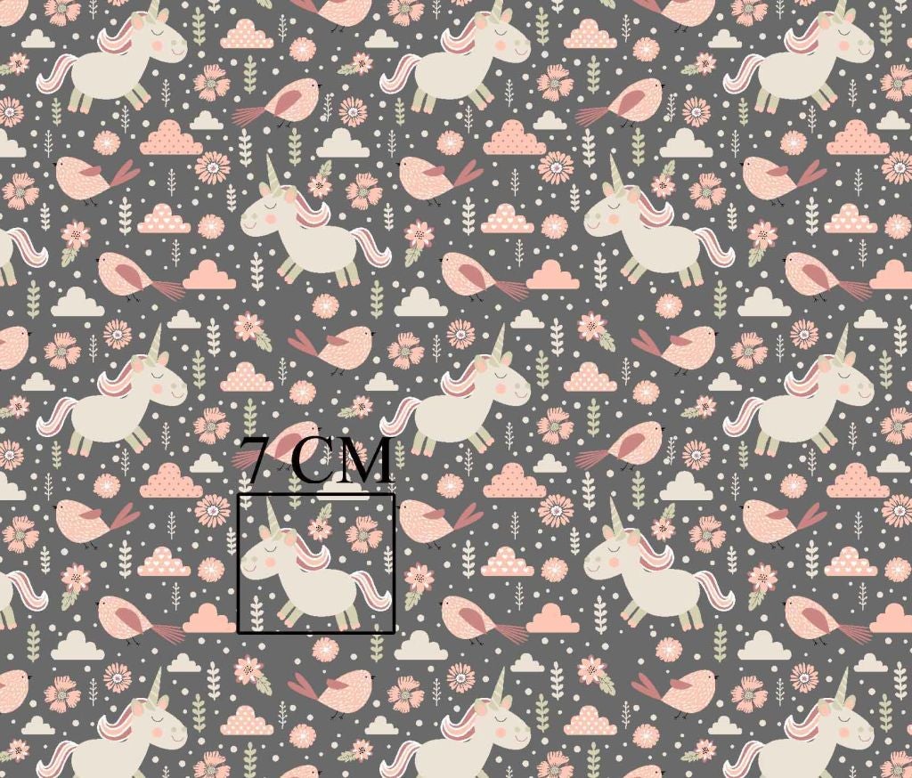 Tkanina bawełniana jednorożce