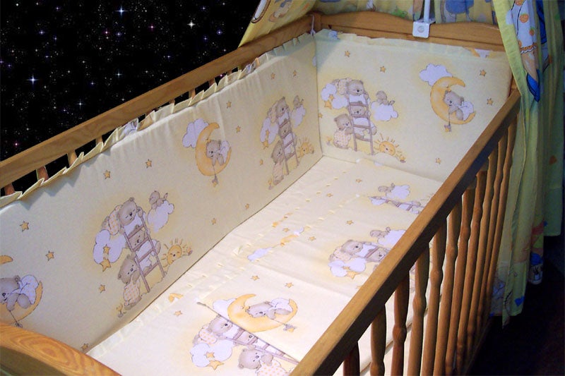 Ochraniacz do łóżeczka długość 360cm Misie na drabinkach